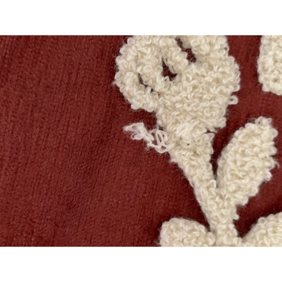 THRO Marlo Lorenz Rust Chenille "Give Thanks" Thanksgiving Table Runner 16"x80" - Picture 6 of 6